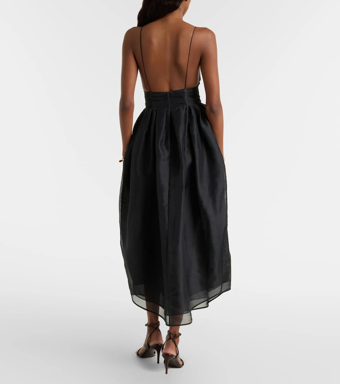 Khaite - Colette silk organza midi dress