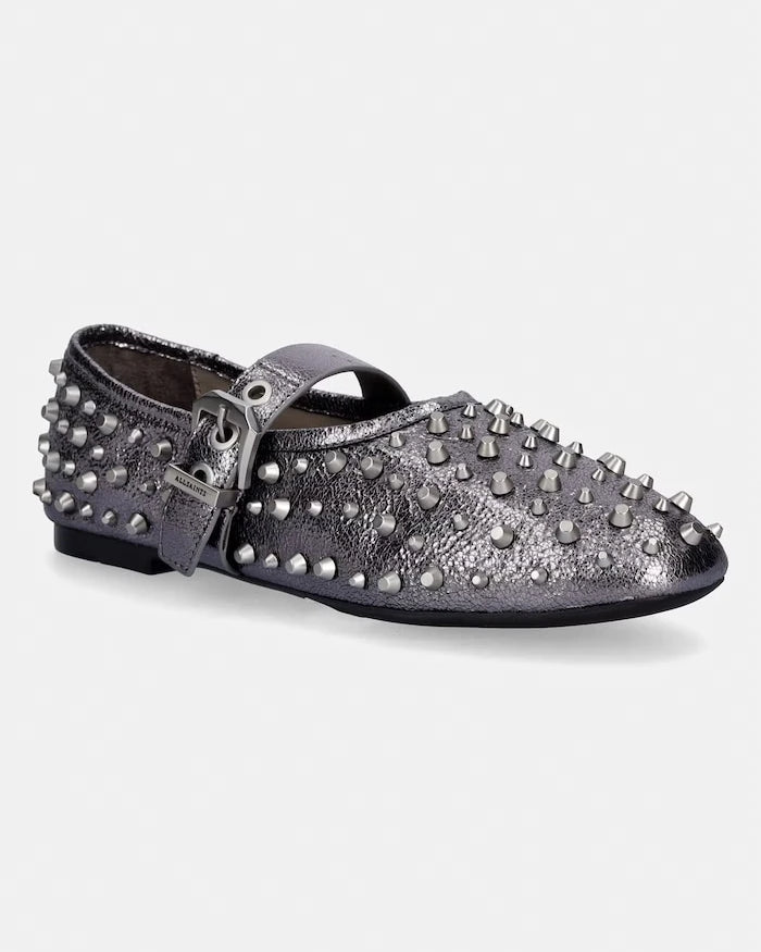 AllSaints Sabine Stud Shoe Deri Balerin