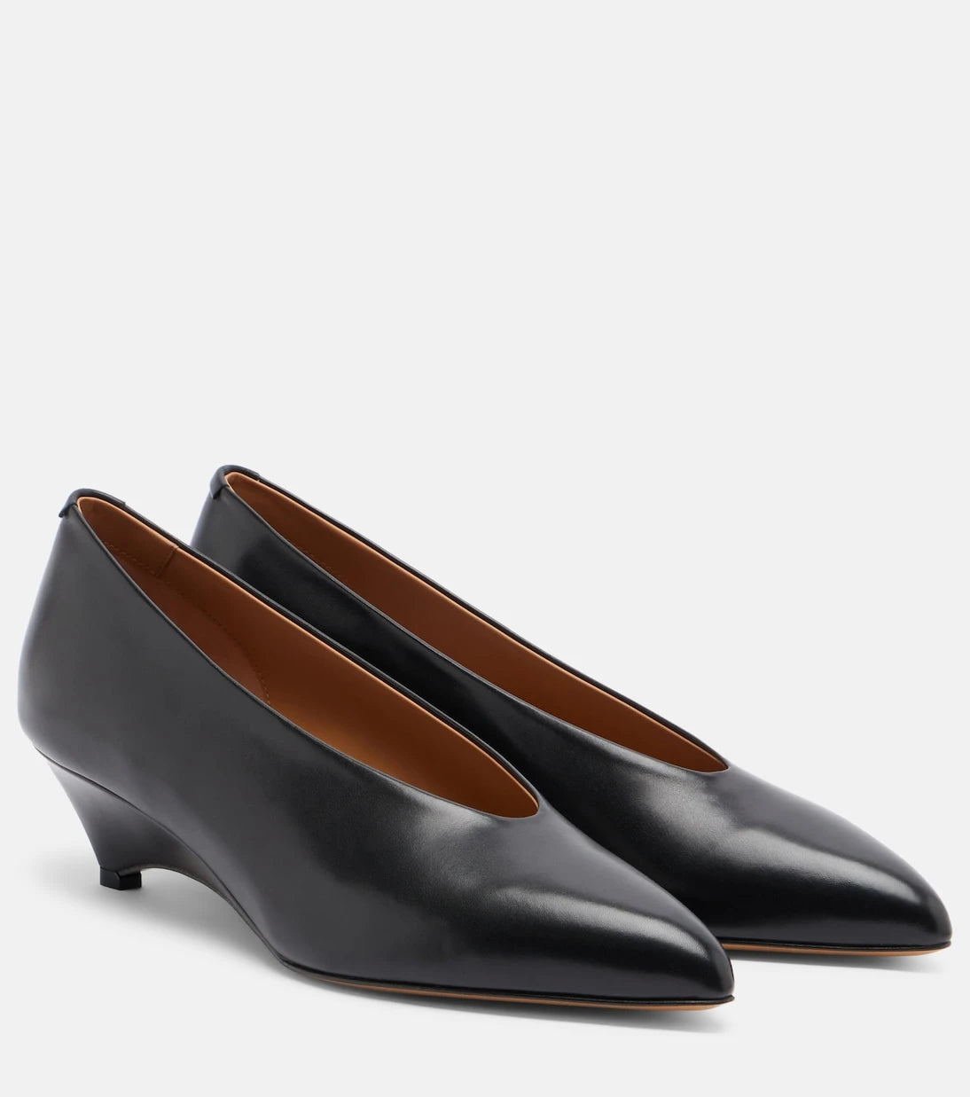Jil Sander - Arc leather pumps