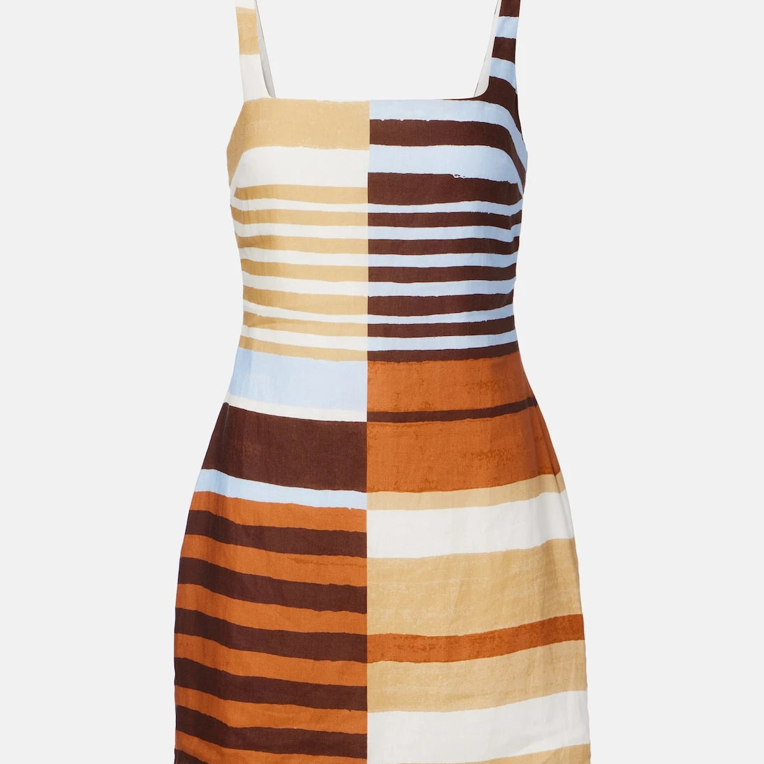 Cala de la Cruz - Siela striped linen minidress