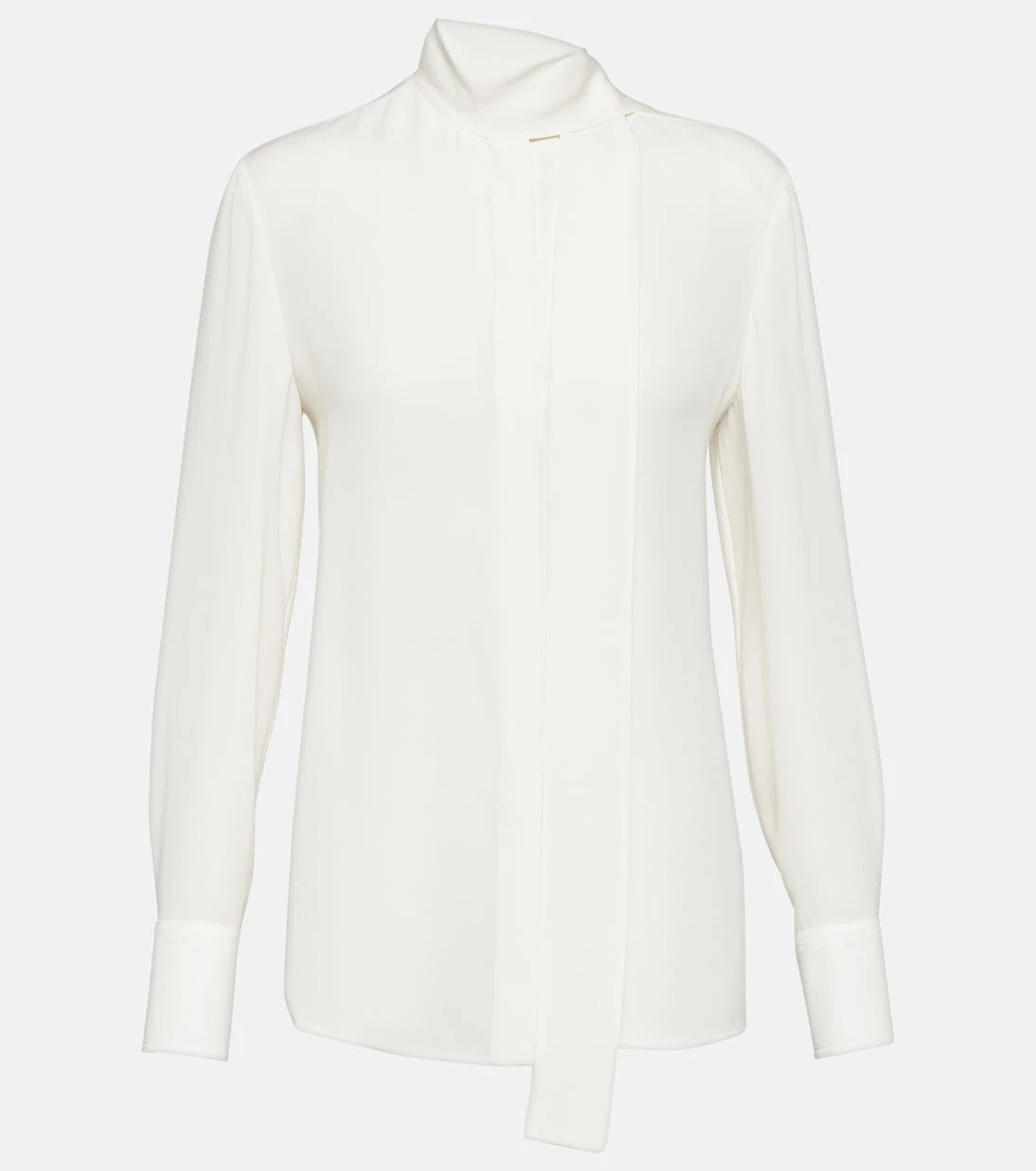 Valentino - Bow-tie neck silk georgette blouse