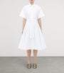 McQueen White Poplin Midi Dress