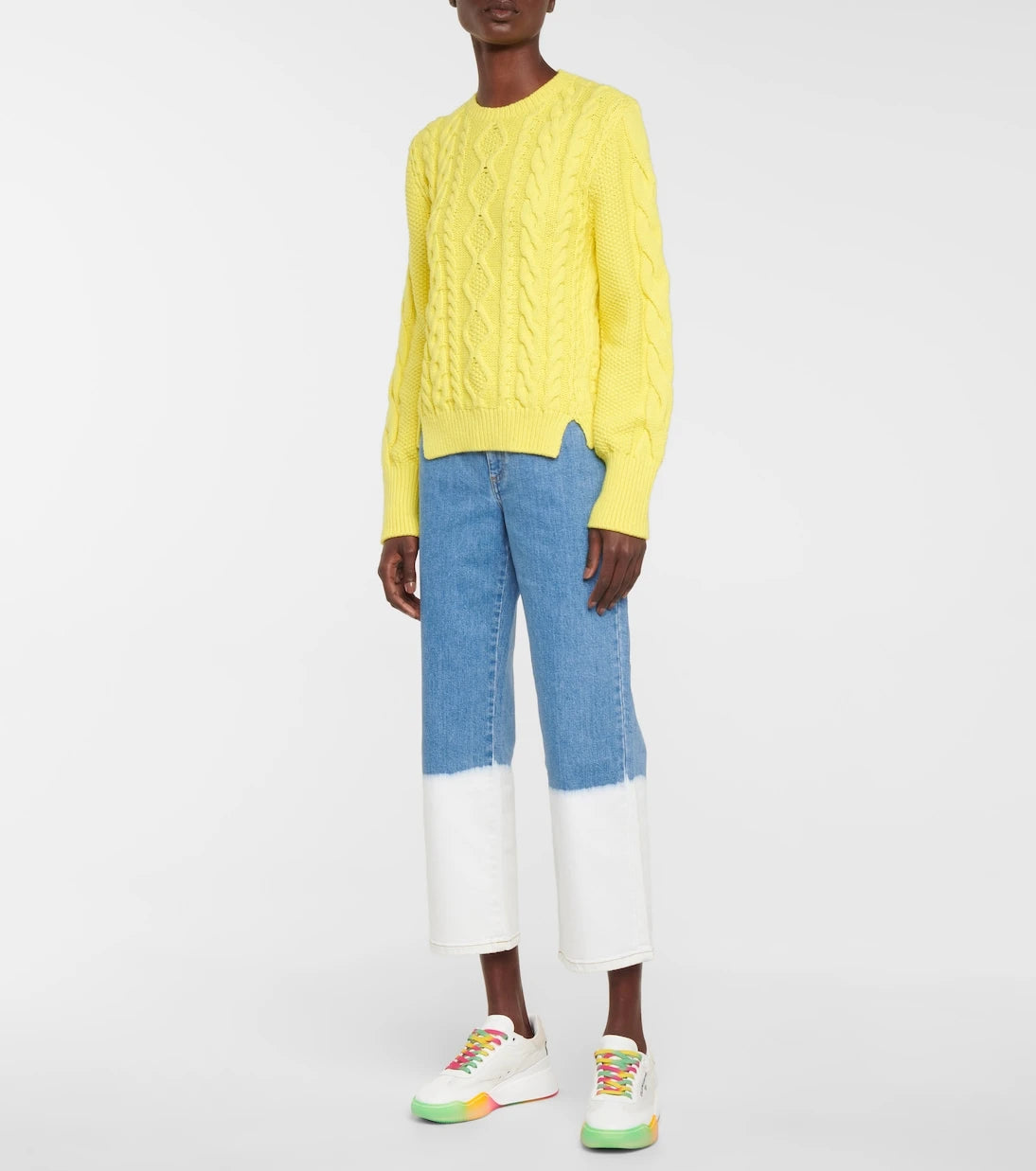 Stella McCartney - Cable-knit cotton-blend sweater