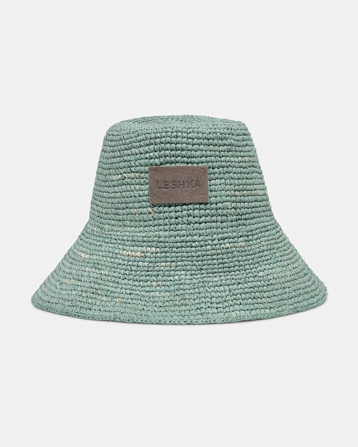 LE SH KA Örgü Kumaş Kadın Mavi Bucket Şapka