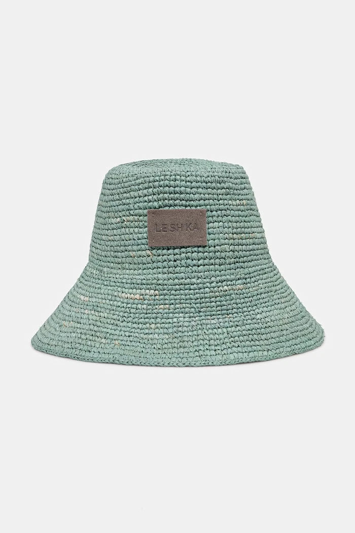 LE SH KA Örgü Kumaş Kadın Mavi Bucket Şapka