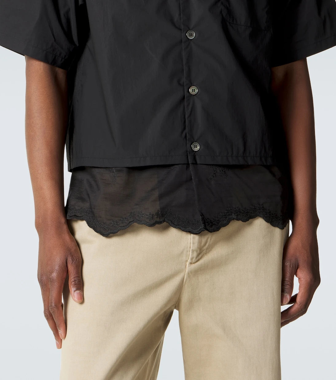 Our Legacy - Embroidered cotton poplin shirt