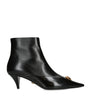 Versace Black Leather La Medusa Ankle Boots 55