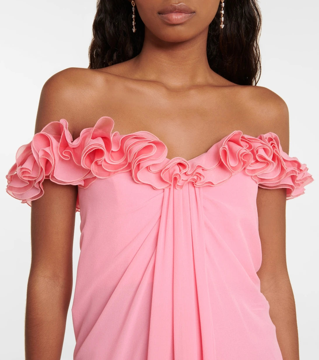 Giambattista Valli - Off-shoulder silk georgette gown