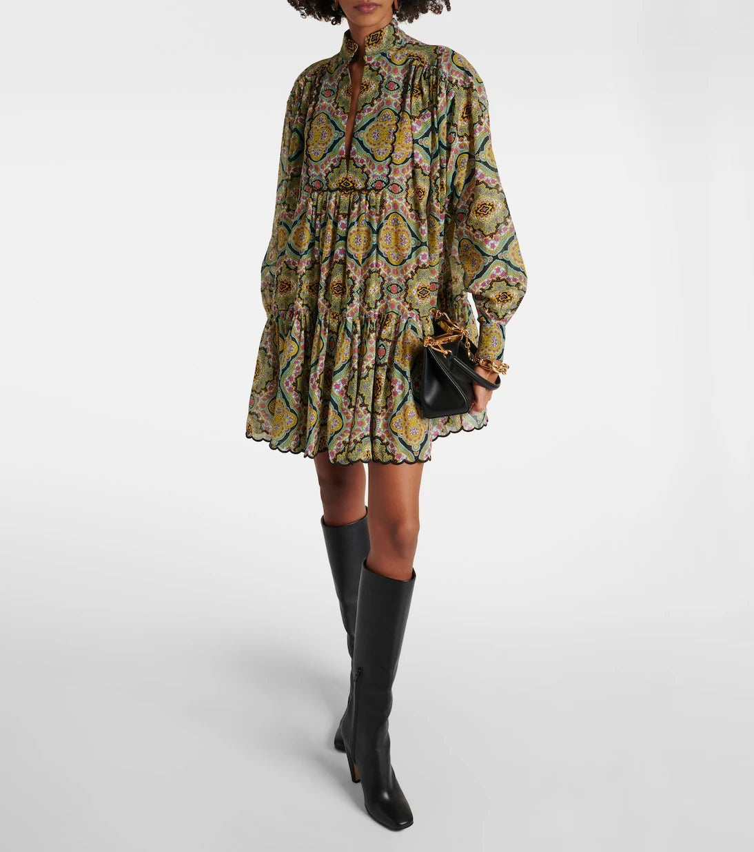 Etro - Printed cotton shirt dress