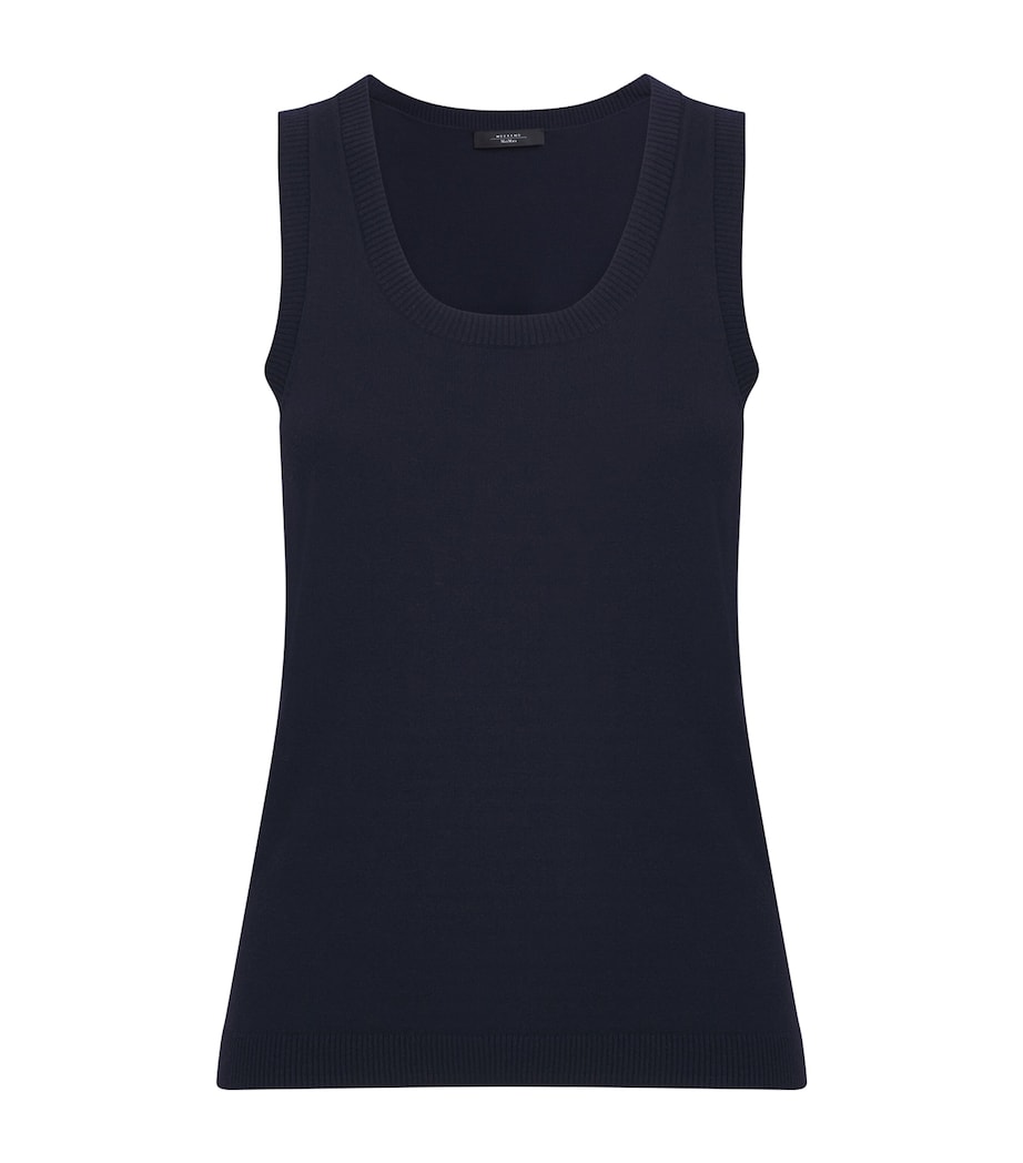 Weekend Max Mara Blue Knitted Tank Top