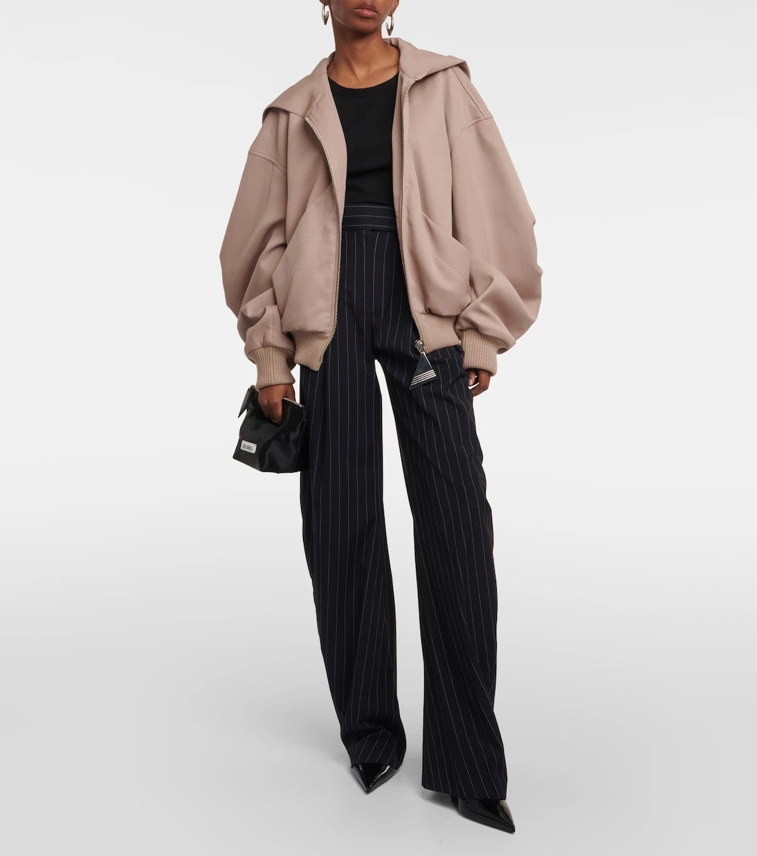 The Attico - Bomber wool gabardine jacket