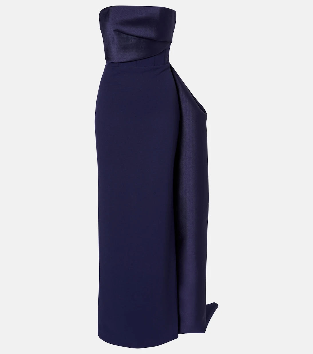 Solace London - Kinsley draped strapless gown