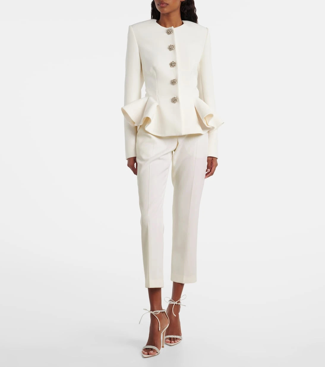 Safiyaa - Tomomi embellished peplum jacket