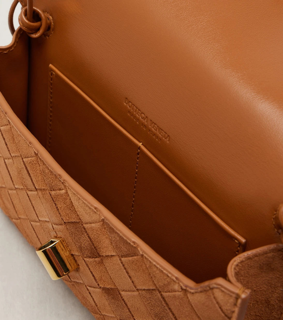 Bottega Veneta - Andiamo Intrecciato Mini pouch with strap