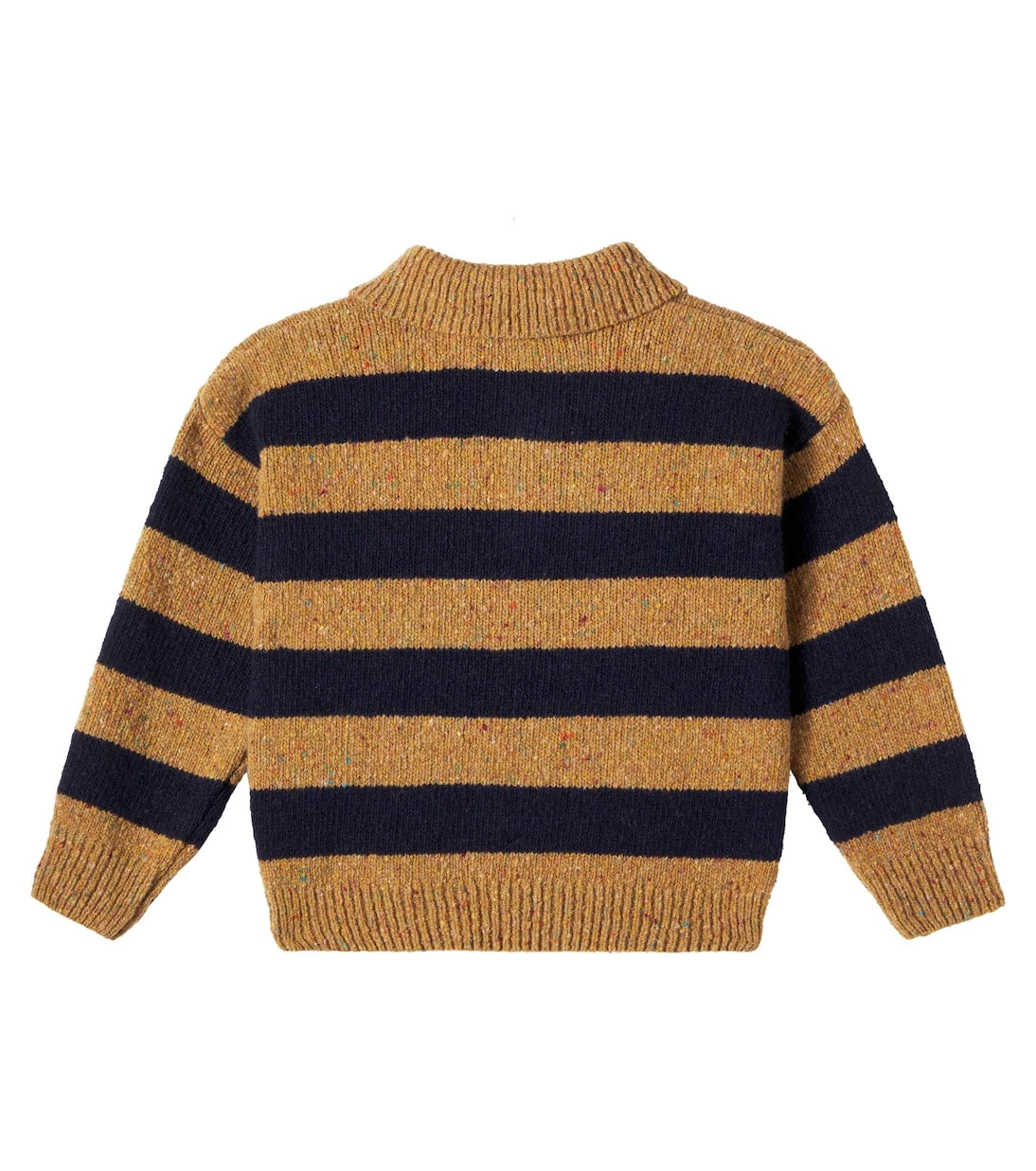 The New Society - Jorge striped wool-blend polo sweater