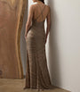 Mulberry Silk Sequin Gown