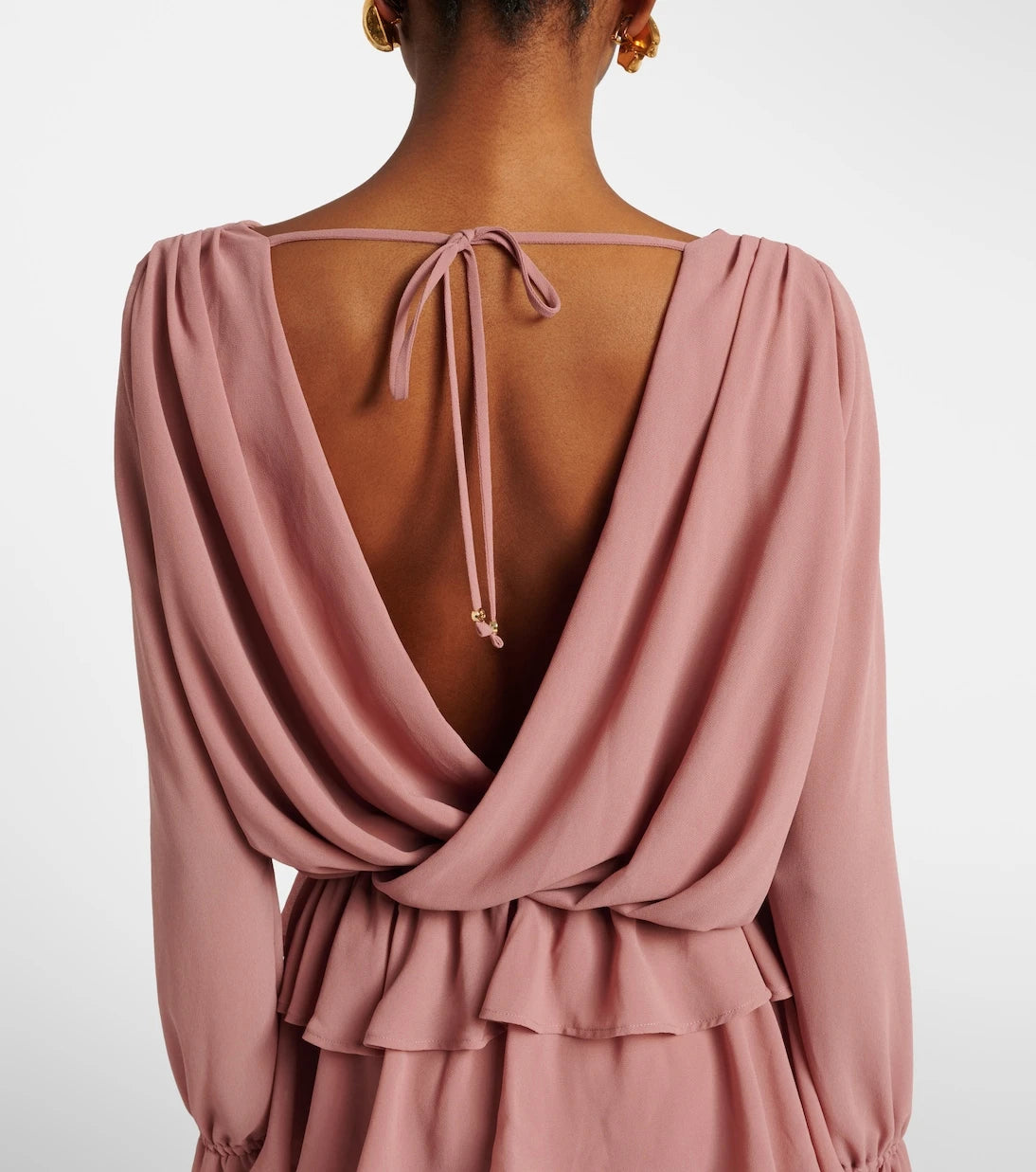 Bananhot - Giselle asymmetric tiered maxi dress