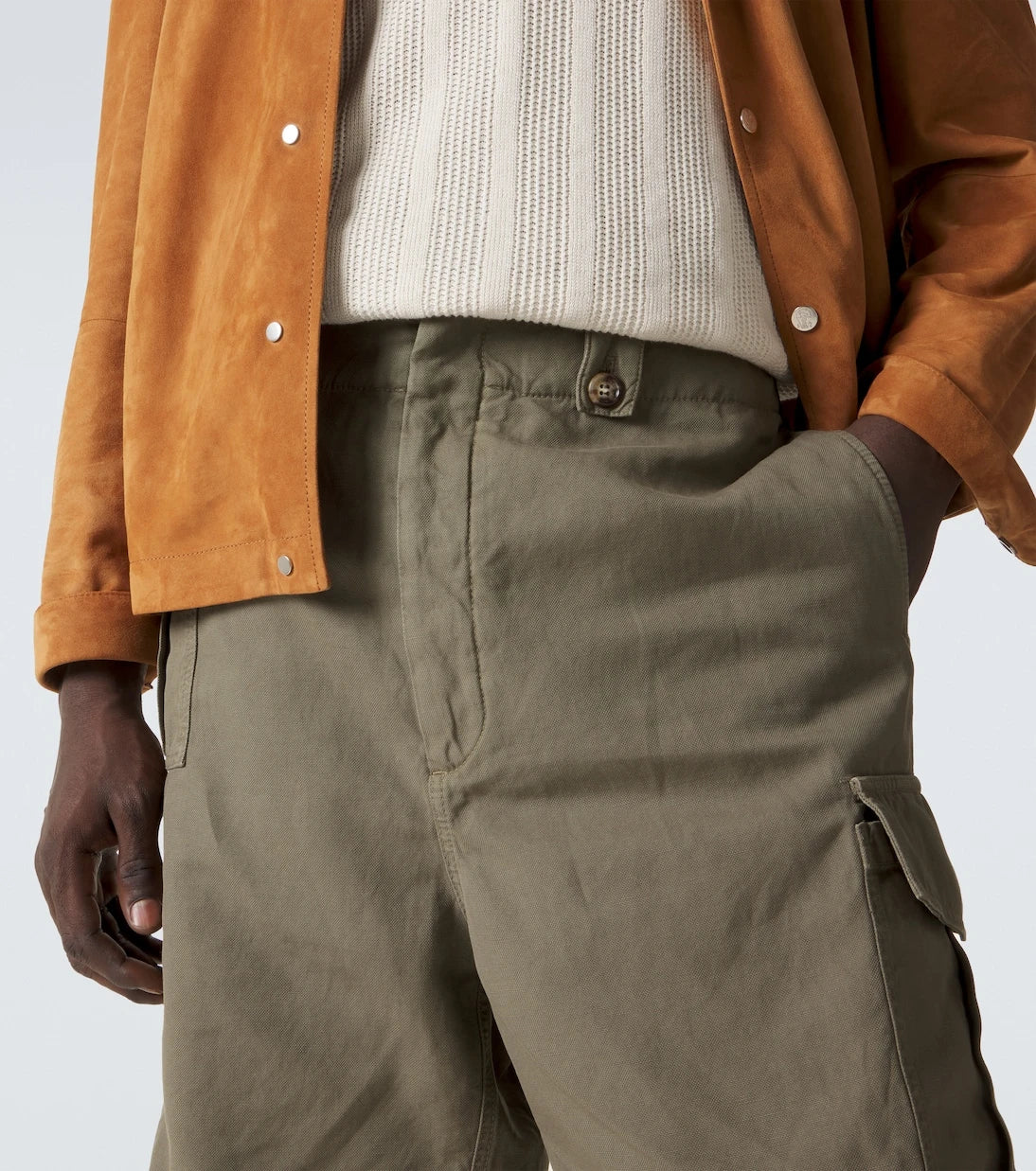 Brunello Cucinelli - Cotton and linen cargo shorts