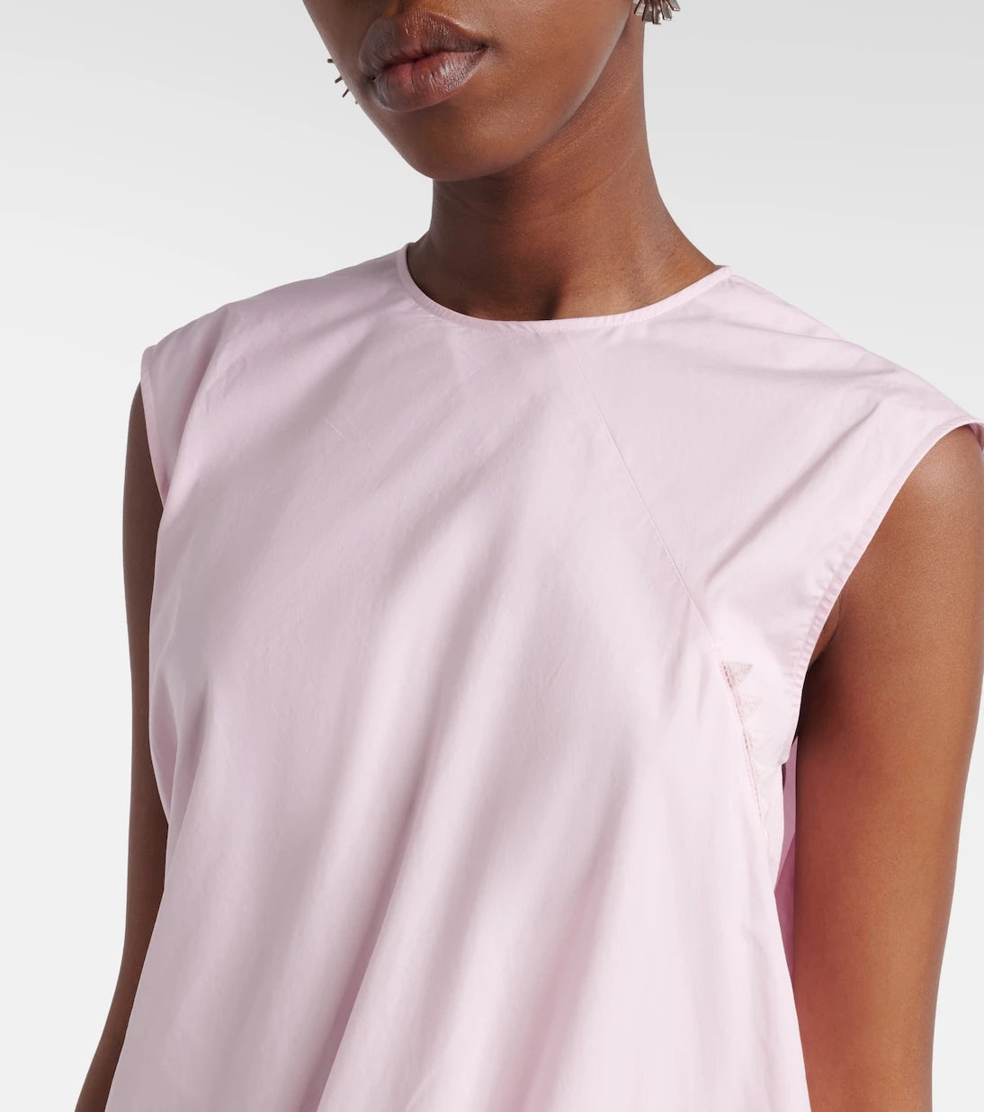 Jacquemus - Traversin asymmetric cotton poplin minidress