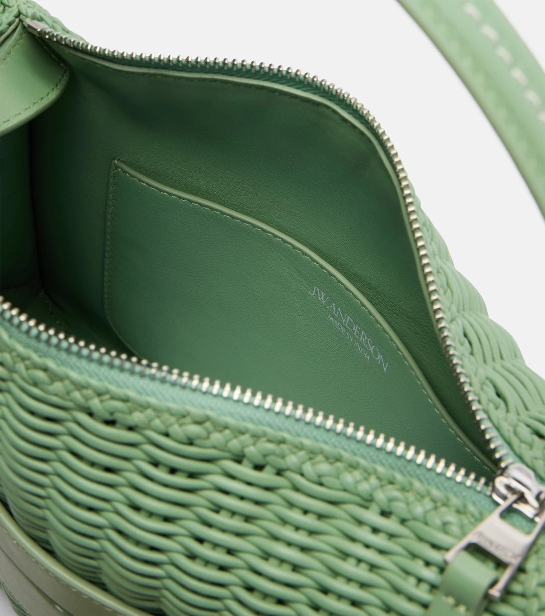 JW Anderson - Loafer woven leather top-handle bag