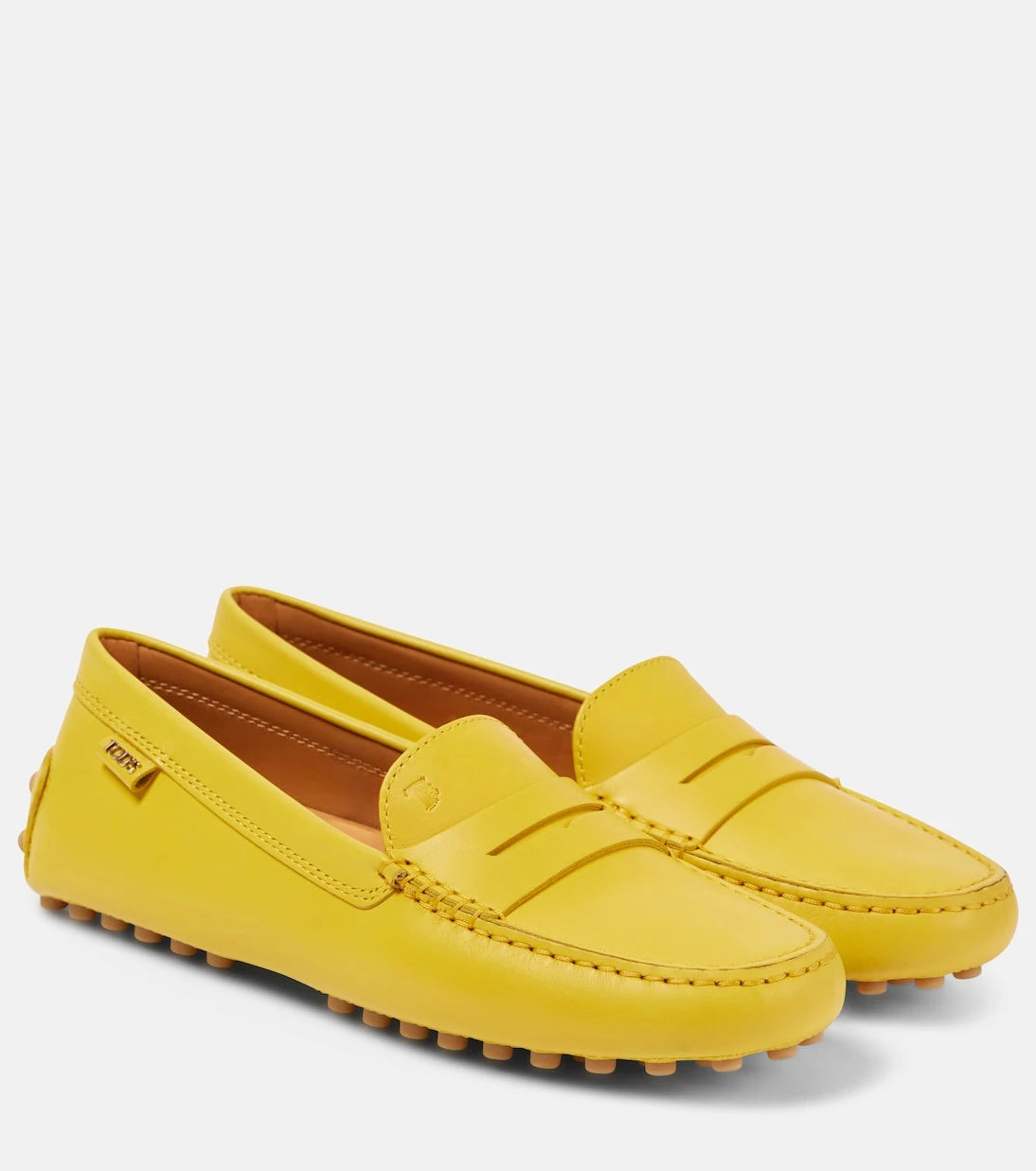 Tod's - Gommino metallic leather driving shoes