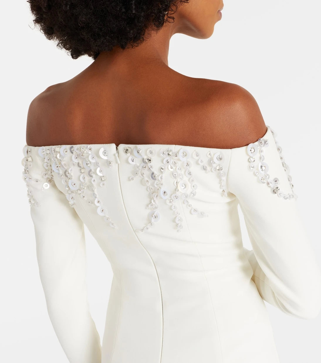 Safiyaa - Bridal Gioia embellished crêpe gown