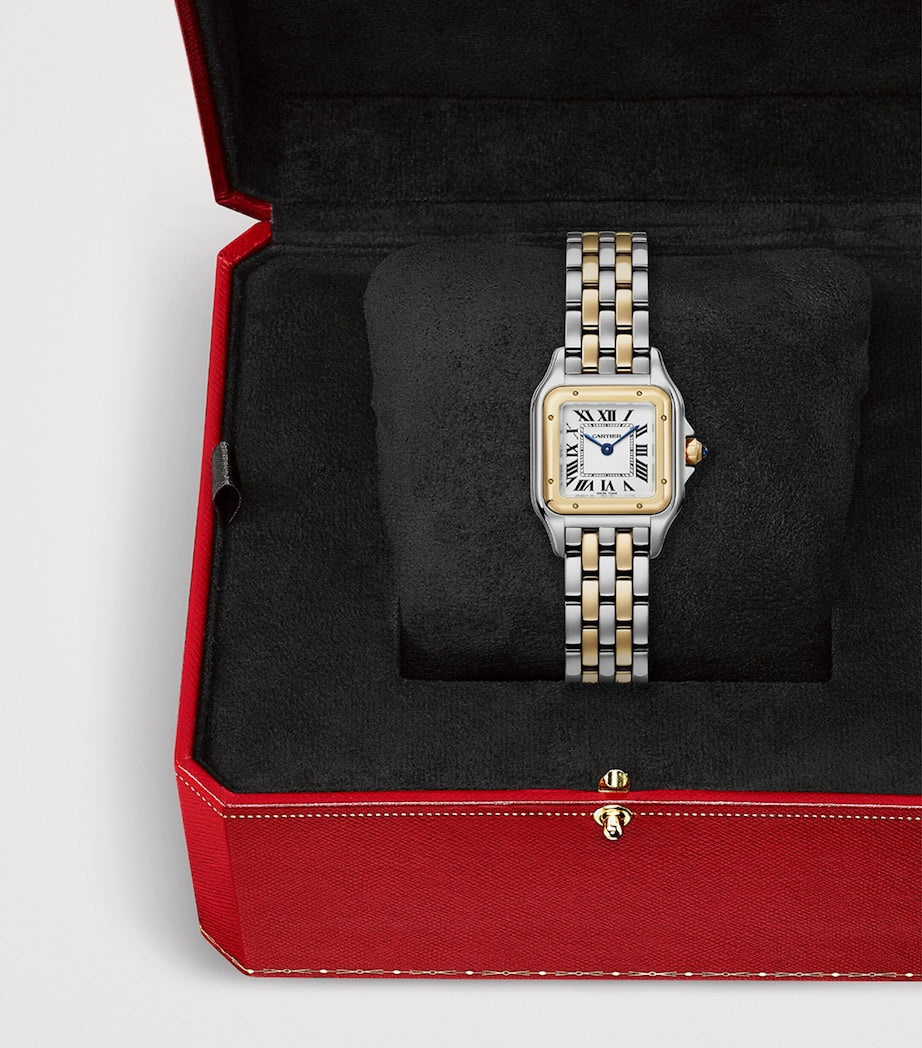 Small Yellow Gold and Stainless Steel Panthère de Cartier Watch 23mm