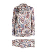 Multi Silk Paisley Pyjama Set