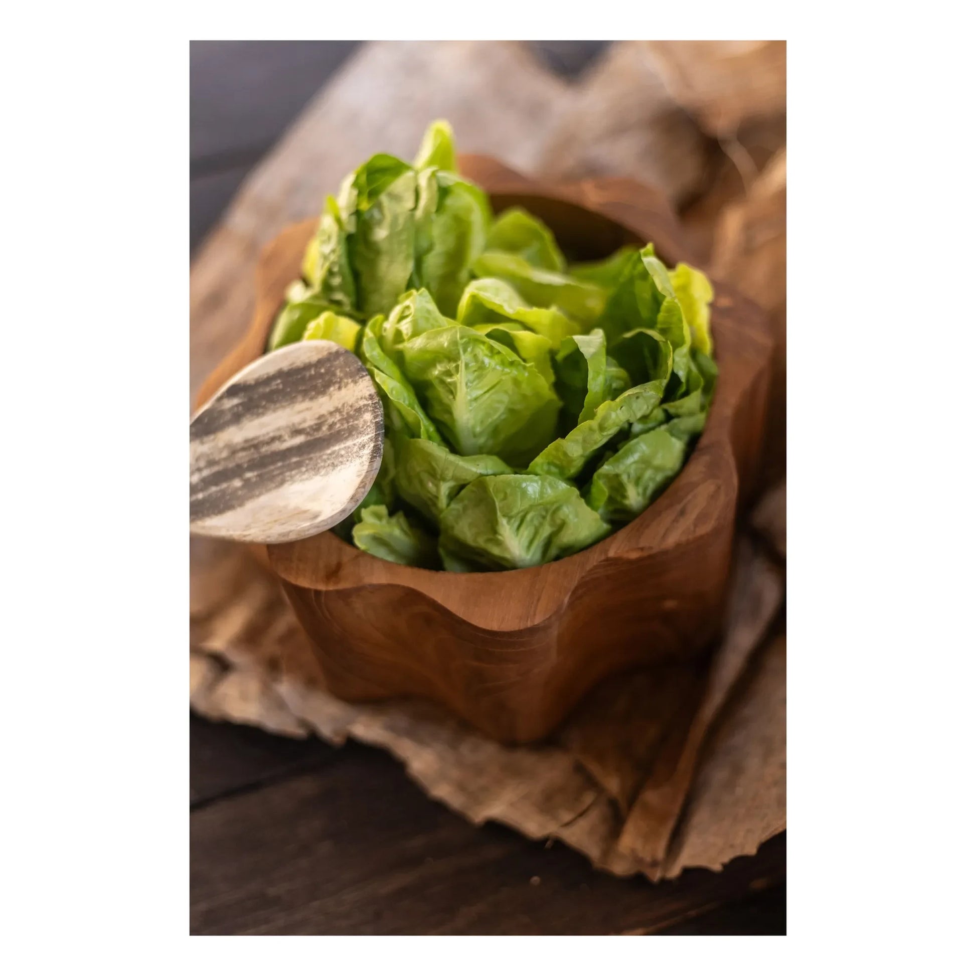 Woodmata - Teak bowl Fleur | Teak