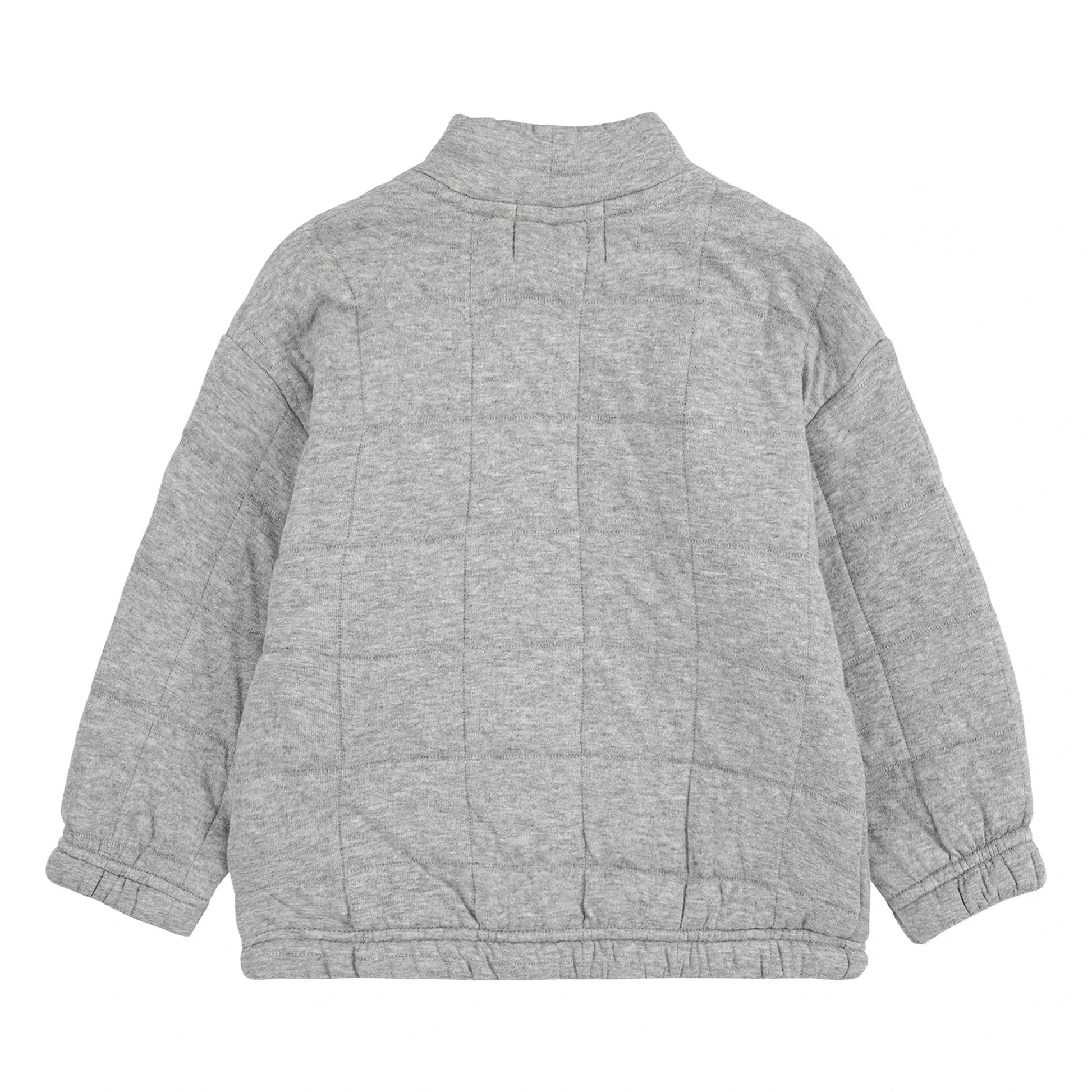 Bobo Choses - Quilted Sweat Train | Heather grey