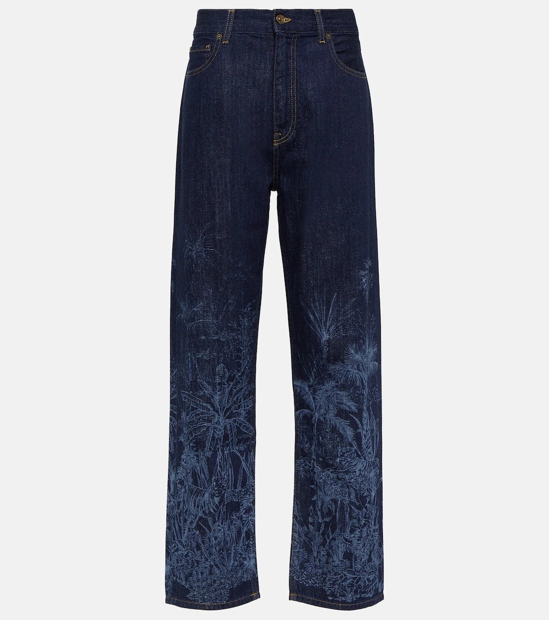 Alanui - Jungle printed high-rise jeans