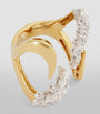 Yellow Gold and Diamond Golden Strada Stackable Ring