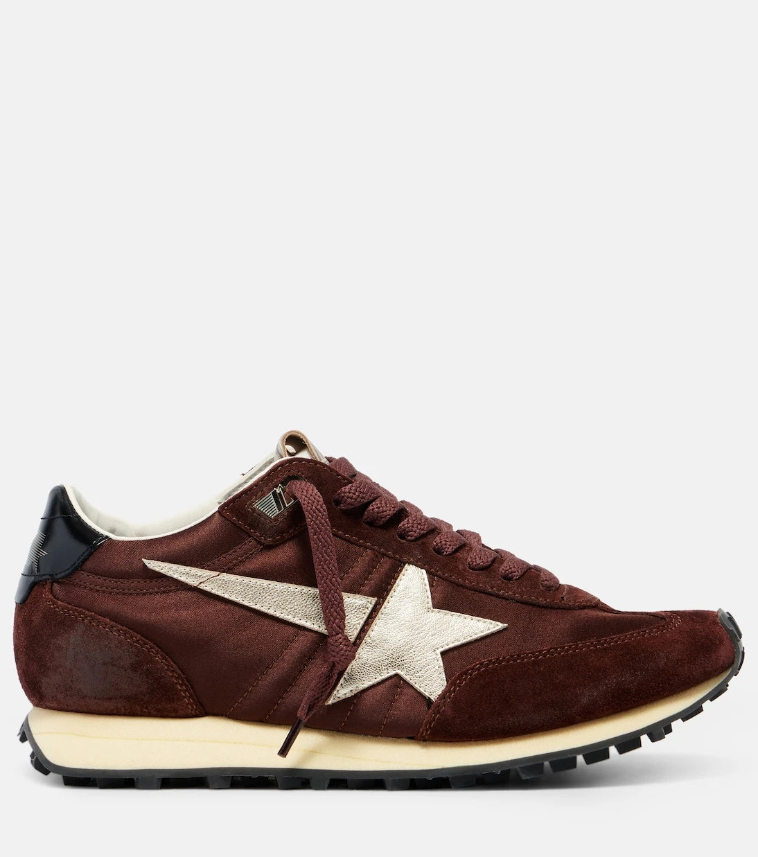 Golden Goose - Marathon satin and suede sneakers