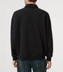 Black Cotton Xander Polo Sweatshirt