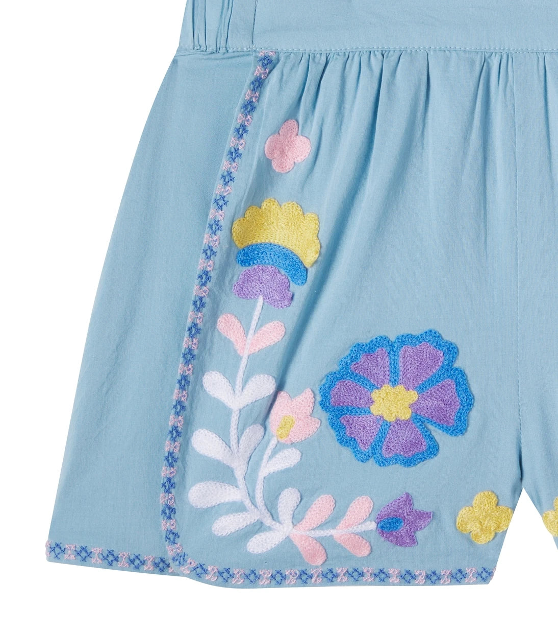 Louise Misha - Maïwen embroidered cotton shorts
