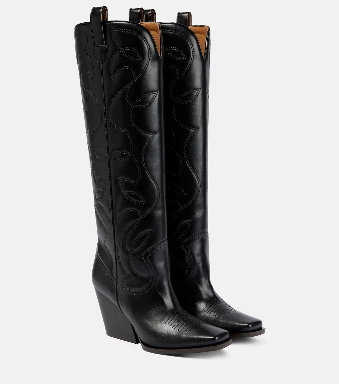 Stella McCartney - Embroidered knee-high boots