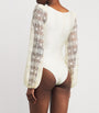 White Crocheted Coral Swimsuit