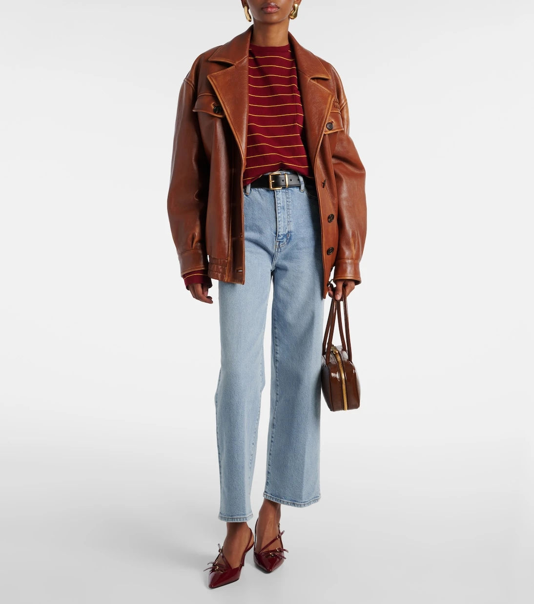 Frame - The Wide high-rise wide-leg jeans