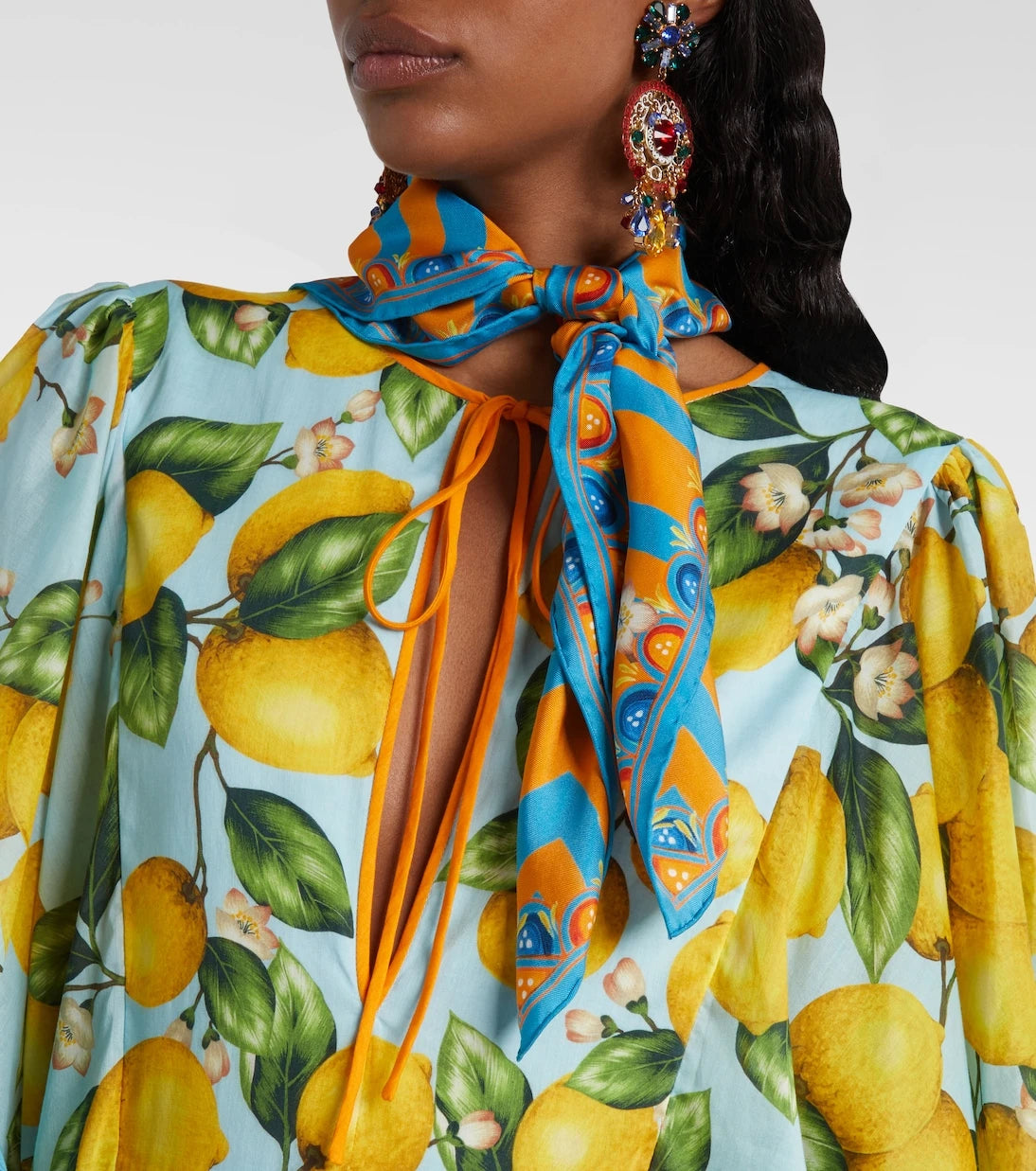 Dolce&Gabbana - Printed silk twill scarf