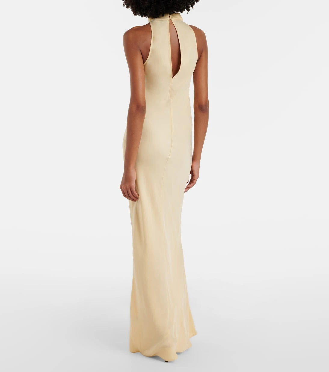 Rotate - Halterneck satin gown