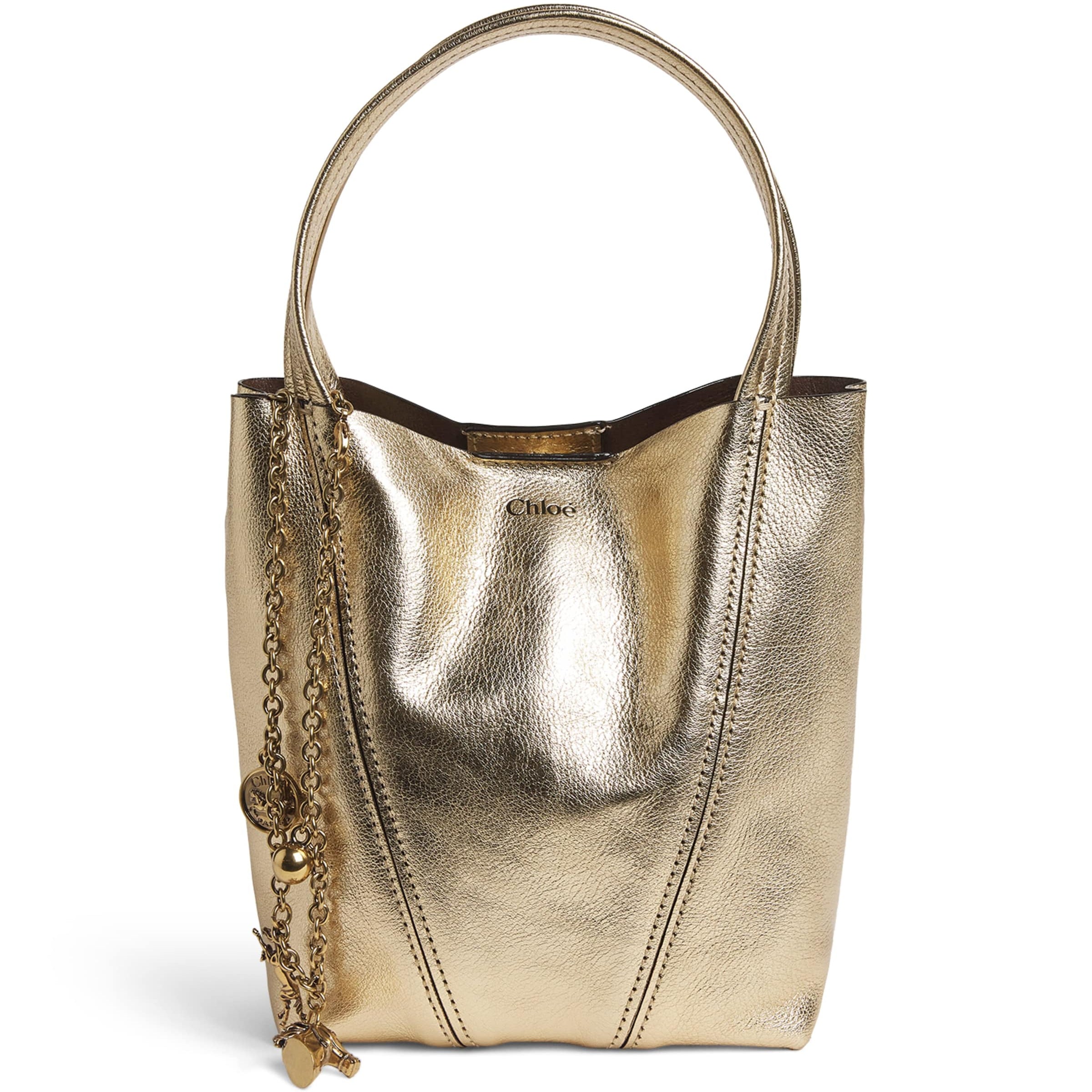 Chloé Small Leather Spin Tote Bag