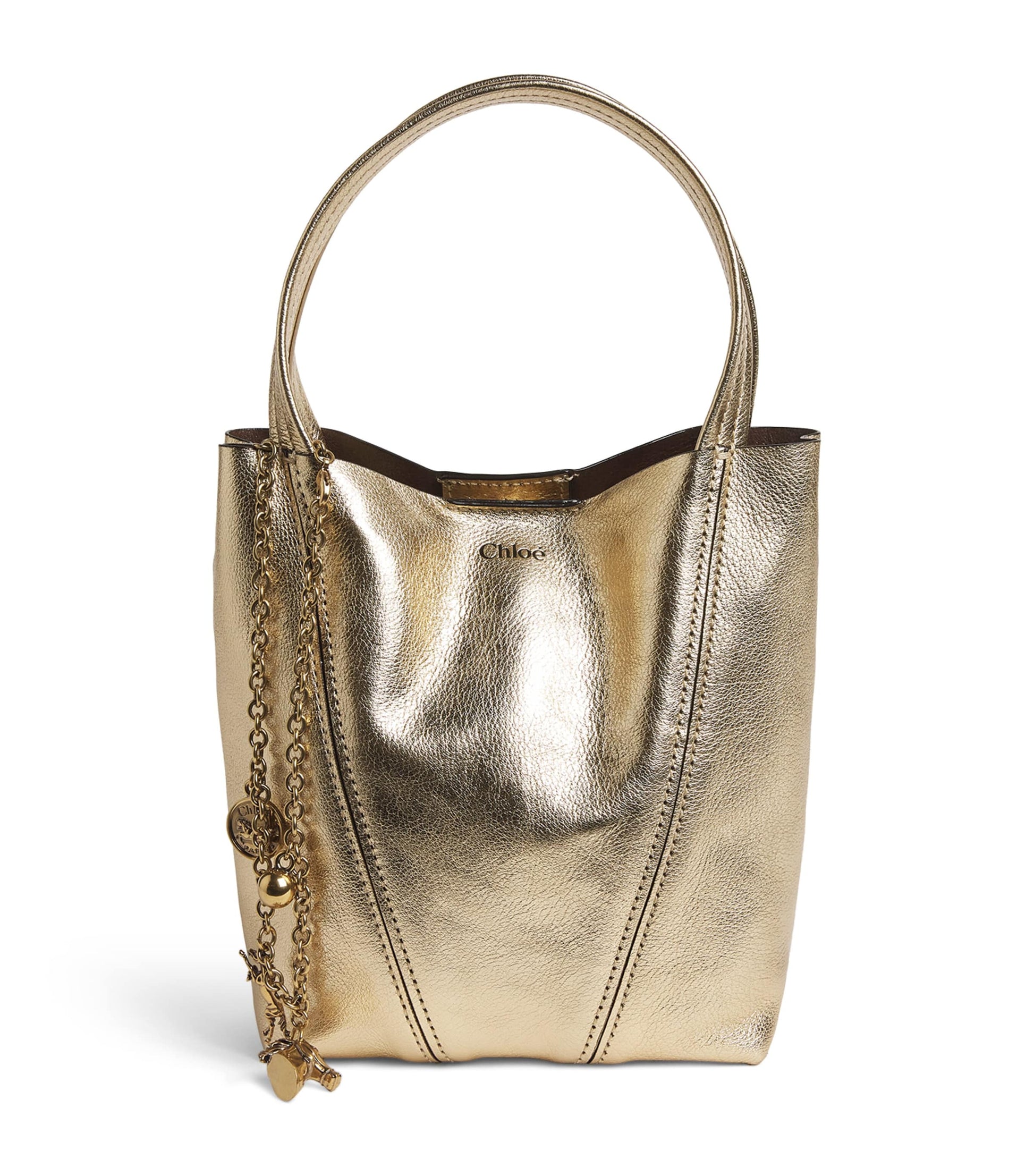 Chloé Small Leather Spin Tote Bag