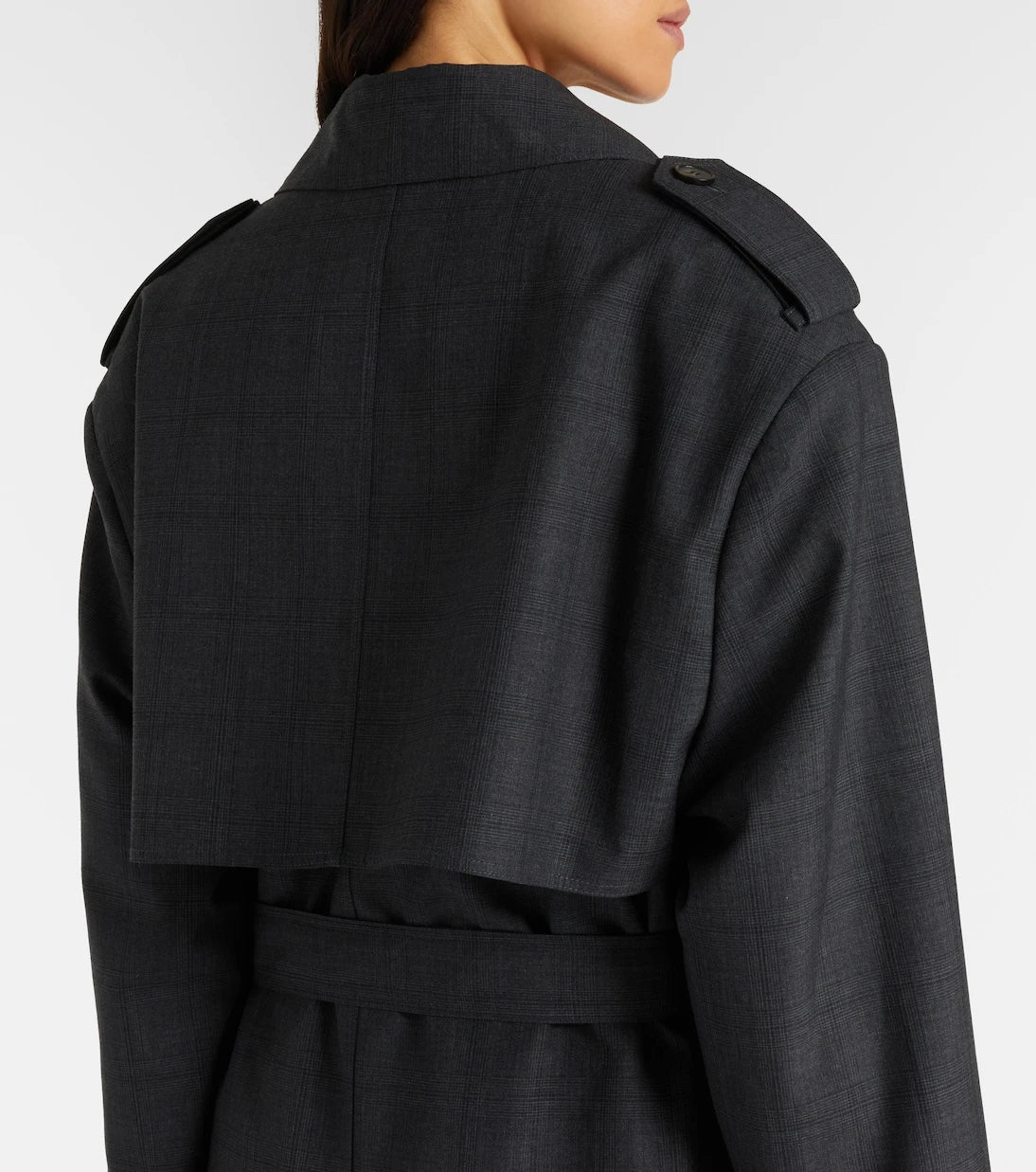 The Frankie Shop - Bleecker plaid trench coat