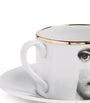 Fornasetti Tema e Variazioni Teacup and Saucer