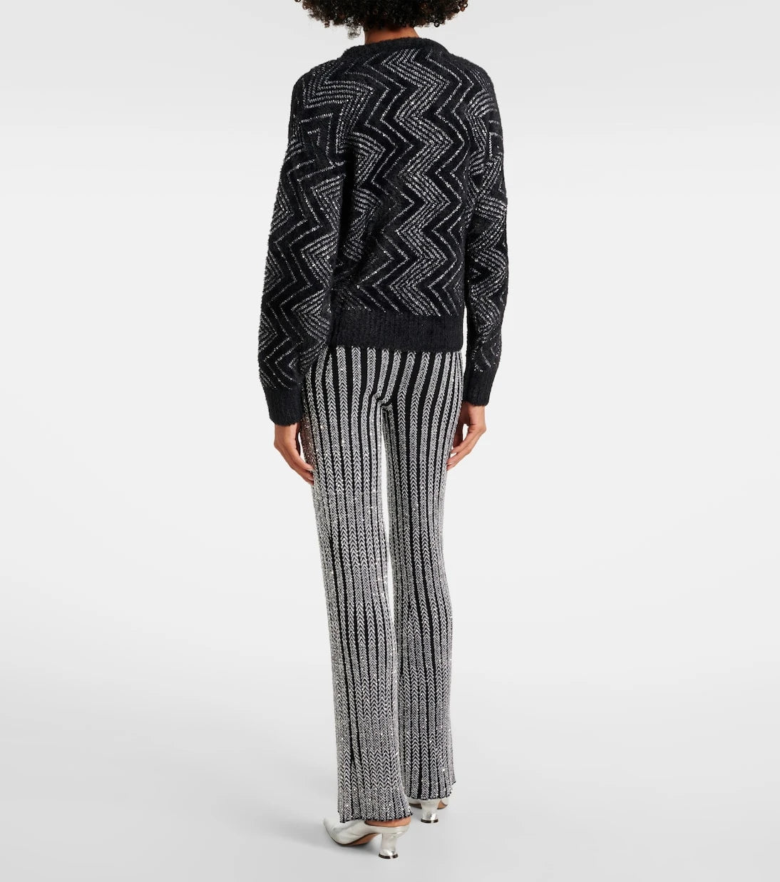Missoni - Zig Zag metallic knit sweater