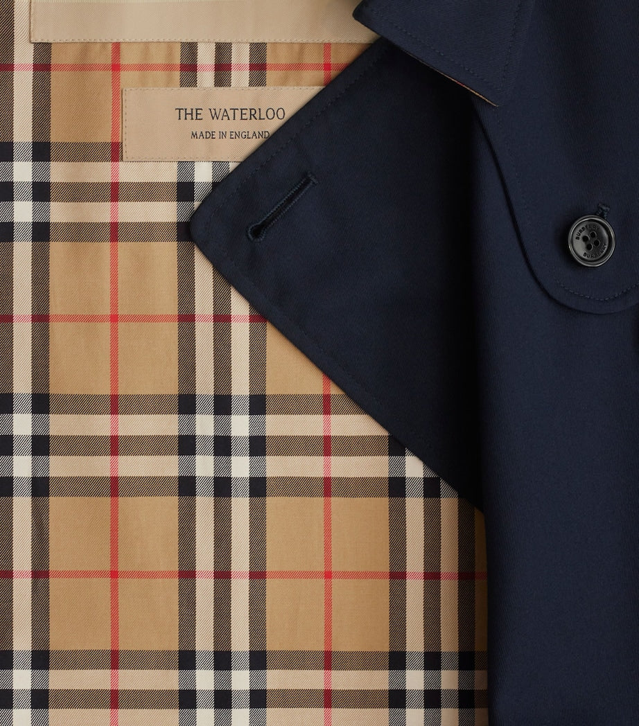 Blue Gabardine Long Waterloo Heritage Trench Coat