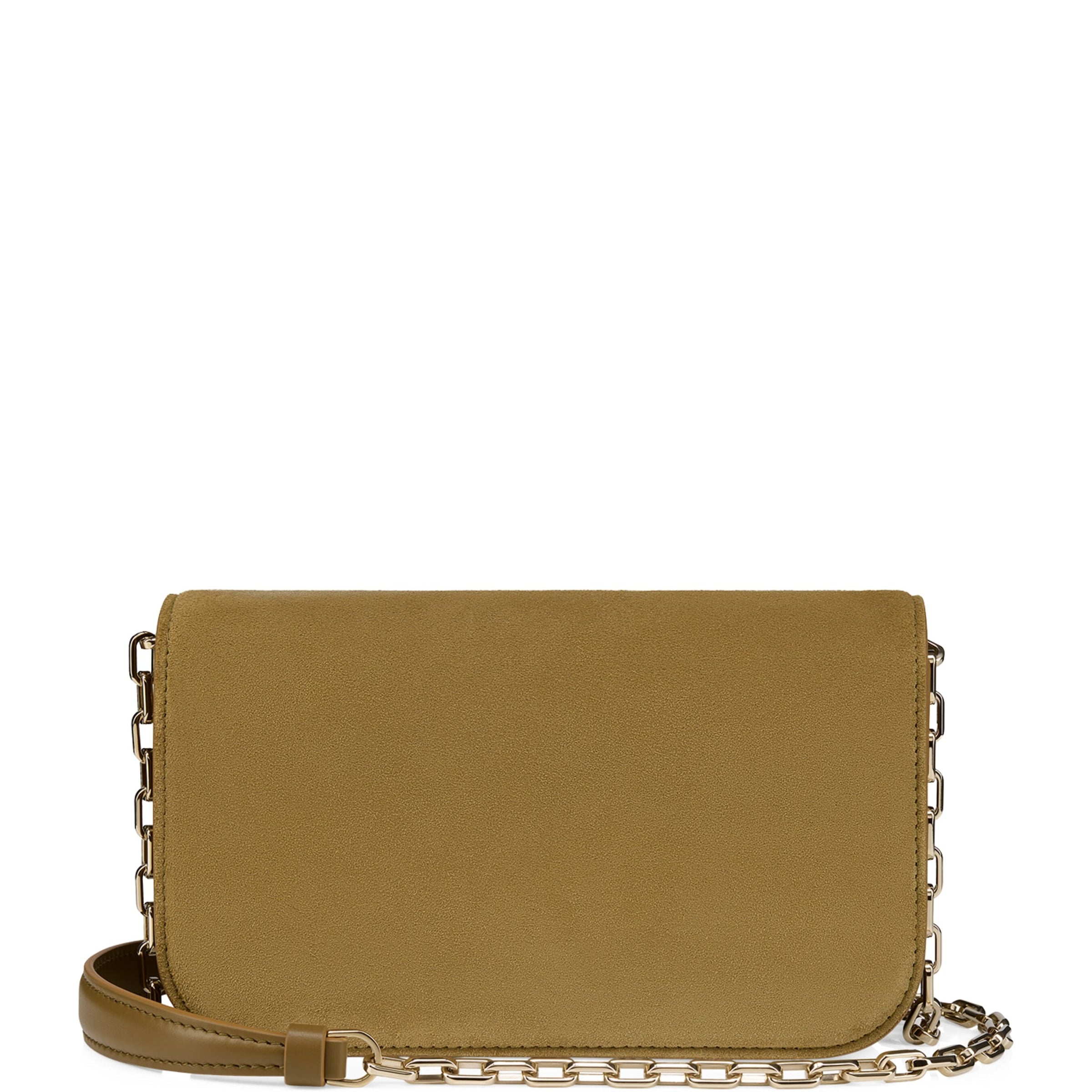 Christian Louboutin Brown Paloma Small Suede Clutch Bag