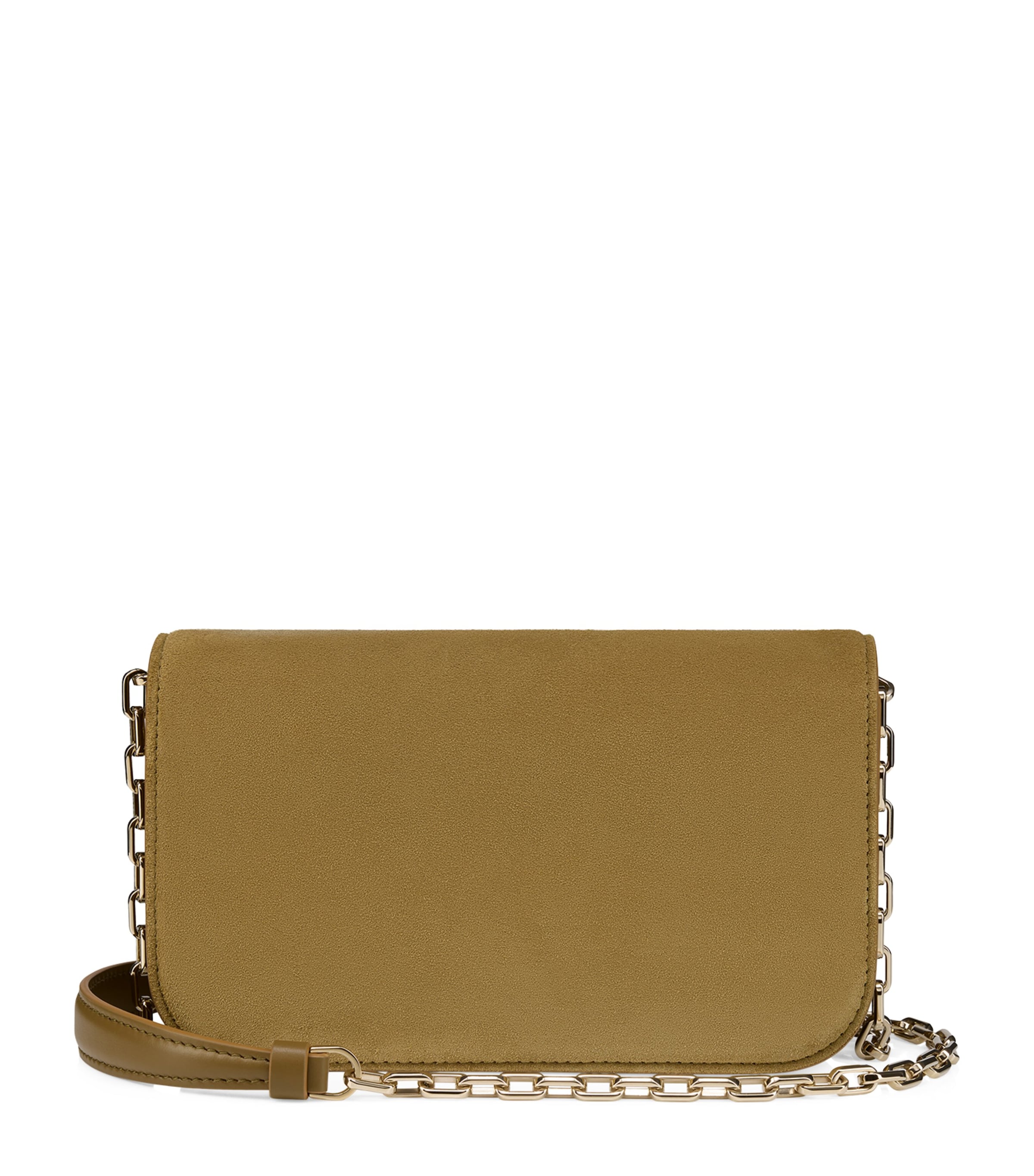 Christian Louboutin Brown Paloma Small Suede Clutch Bag