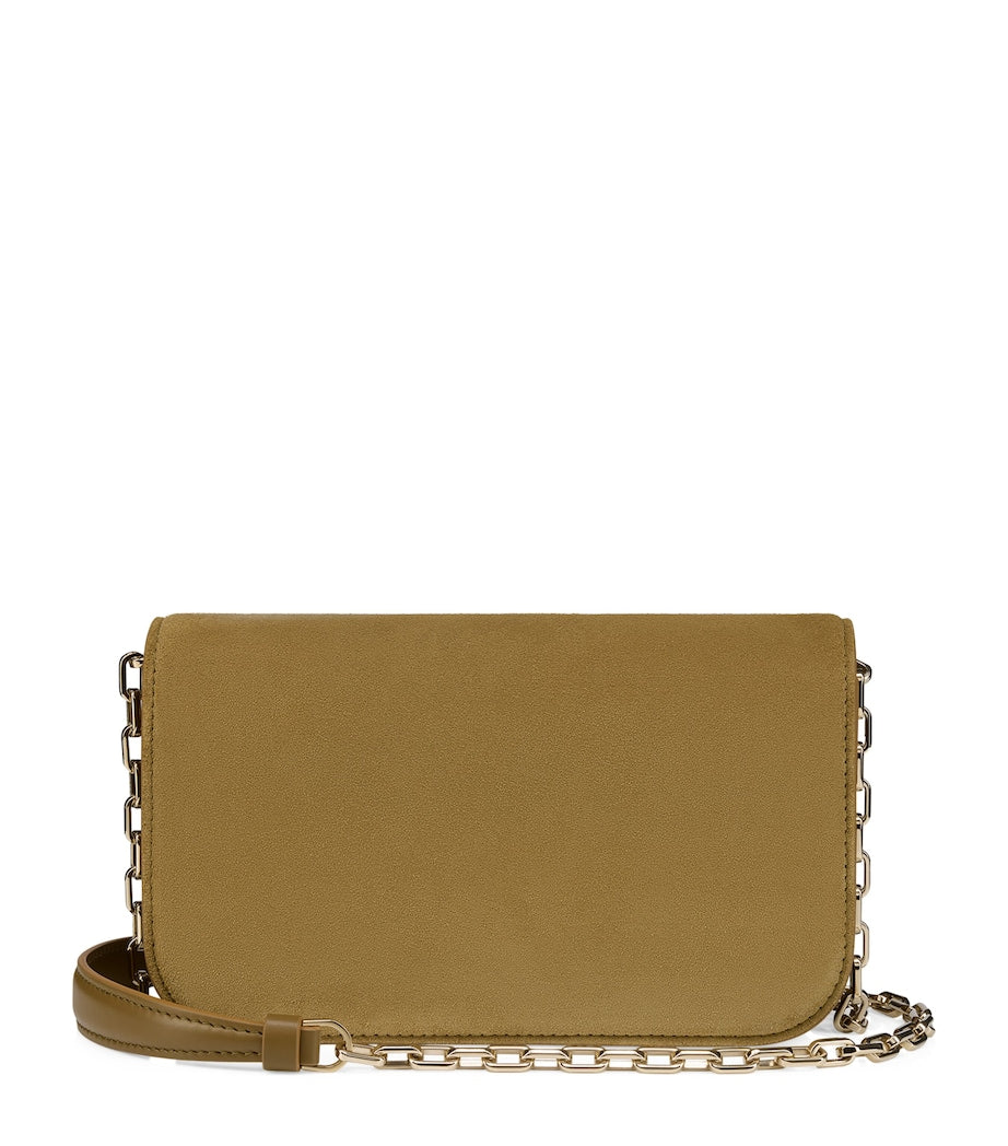 Christian Louboutin Paloma Small Suede Clutch Bag