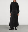 Black Pleated Sinead Sweater Dress